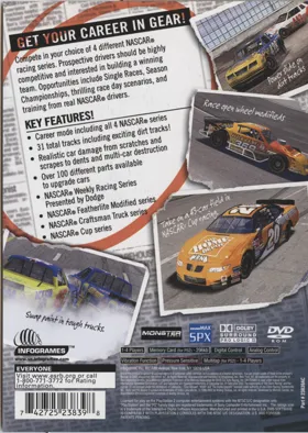 NASCAR - Dirt to Daytona box cover back